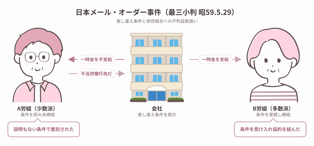 日本メール・オーダー事件の当事者関係図